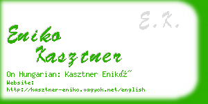 eniko kasztner business card